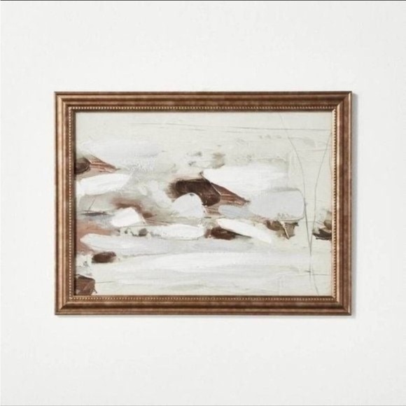 Studio McGee 16x12 Textural Pastel Abstract Framed Wall Art (Discontinue…